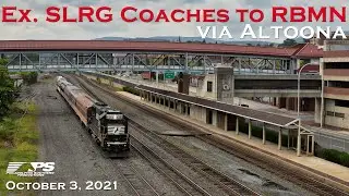*New RBMN Passenger Cars* passing thru Altoona, PA | NS Pittsburgh Line | Oct. 2021