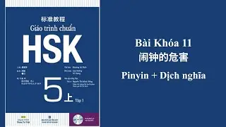 HSK 5 Standard Textbook Volume 1 Lesson 11 | Kanji + Pinyin + Translation