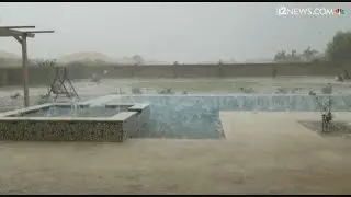 Watch: Quarter sized hail touches down in Goodyear