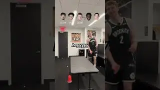 5 rooks. 1 winner 🥇🏓👀  #nba #challenge #pingpong