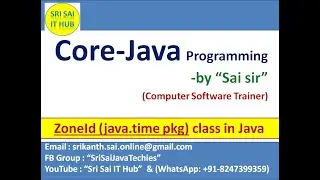 Java ZoneId class || Java Time with ZoneId || java.time.ZoneId class || java.time package || #398