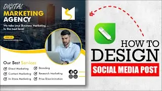 CorelDRAW | Trend Social Media Post Banner Design Tutorial | Digital marketing web banner Template