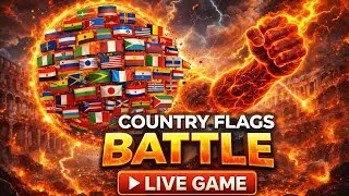 Learn Country Flags and Anthems &ndash;  Flag Wars | Live 7/24 WAR 🌍 #battleroyale #flagwar 23.01.2026