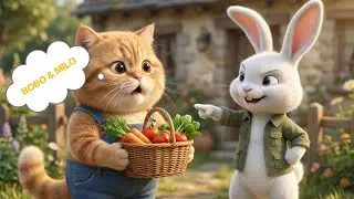 friendship between a cat and a rabbit named BOBO & MILO