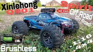 Off Road Fun!! (Xinlehong Q901 Spirit) Brushless 4x4. HD Cam(firefly Q6) on board