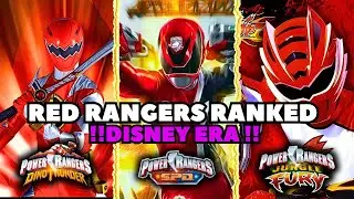 RANKING RED RANGERS FROM DISNEY ERA -BY CHOTA YOUTUBER
