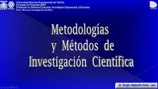 SIII.4 Metodologías Métodos de Investigación