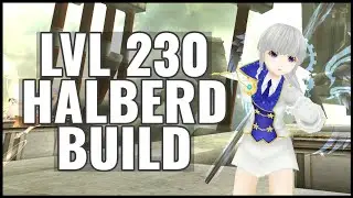 Pure Late Game Dark Halberd Build lvl 230 - 3.2million+ per Dragon Tooth - Toram Online