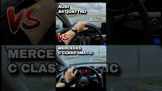 Сравнение управляемости Mercedes C Class и Audi A4 Quattro