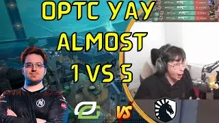 Tenz Reaction on Optc yay Almost 1 vs 5 Clutch Against Team Liquid