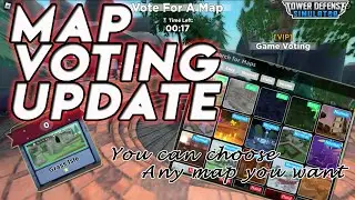 NEW VOTING MAP UPDATE [NEW TDS UPDATE] || TOWER DEFENDS SIMULATOR - ROBLOX