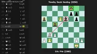 Fransız-Klasik-Devamyolu: Eric Prie (2360) vs Timothy David Harding (2250)