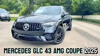 Sleek new Mercedes GLC 43 AMG Coupe Black 🚘 With Blackout Night Package Plus! #glc43 #coupe