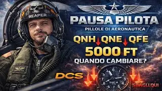 QNH vs QNE vs QFE Quando cambiare altimetro (TA & TL) | DCS vs BMS #dcs #aviation