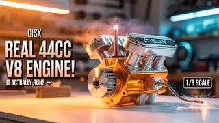 CISON V8 44cc Small-Block &mdash; Easy Build & First Start (1/6 Scale)