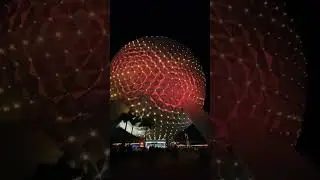 Epcot at night 🤌🏼🌐 #disney #epcot #light #festival #travel #adventure #spaceshipearth  #music