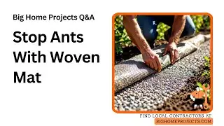 Woven Weed Mat Walkways Stop Ant Nesting Fast