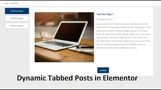 Post Tabs Elementor Unlimited Elements