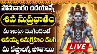 LIVE : సోమవారం సుప్రభాతం మొగిందంటేశివయ్య అనుగ్రహం కలిగి మీ కష్టాలన్నీ పోతాయి | Shiva Suprabhatam