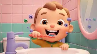 Brush Teeth Routine for Toddlers (3 Minutes) | Fun Kids Bathroom Song + Steps