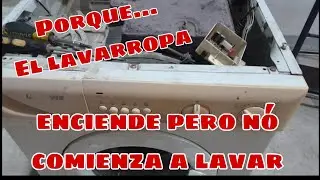 LAVARROPA CARGA AGUA Y NO PUEDE GIRAR 😭😭😱