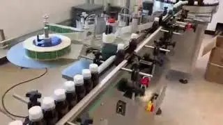 30ml liquid filling machine + capping machine + label machine