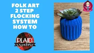 Let&rsquo;s try Plaid&rsquo;s Folk Art Velvet Crush 2 Part Flocking System&hellip;.easy, fun & pretty! #peepthisyall
