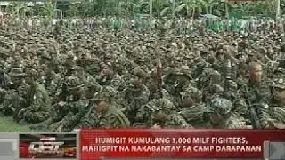 Humigit kumulang 1,000 MILF fighters, mahigpit na nakabantay sa Camp Darapanan | QRT