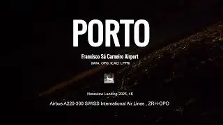 Cockpit Landing of the SWISS Airbus/Cseries at Porto!