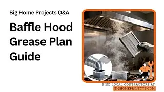 Stainless Baffle Hood Grease Trap Plan for Homes