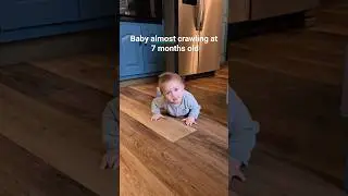7 month old baby backwards crawling #cutebaby #babyshorts #babydevelopment