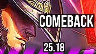 TWISTED FATE & Xayah vs MORGANA & Caitlyn (SUP) | 6k comeback | EUW Diamond | 25.18