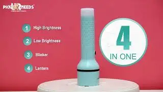 Pick Ur Needs Rechargeable Emergency Torch &ndash; 4 Lighting Modes.