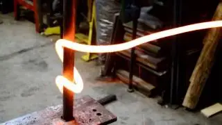Straightening Coil Springs for Blacksmith Work