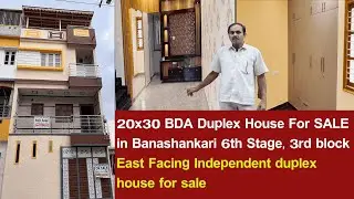Direct Owner: 💒 20x30 BDA Duplex House For SALE in Banashankari