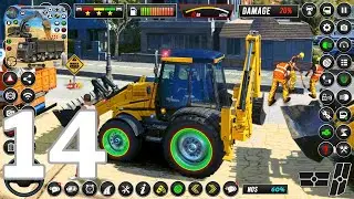 Bridge Construction Simulator - Heavy Excavator JCB Driving - City Highway Road Builder - Part 14
