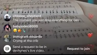 dev hynes (aka blood orange) decemeber 20th instagram livestream