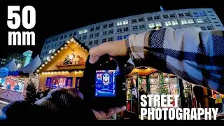 With 50mm on a german christmas market |STREET PHOTOGRAPHY| POV