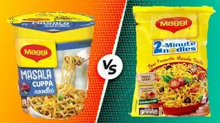 Maggi cuppa noodles v/s Maggi noodles ,Calorie,protein,carb ,सब कुछ ,Maggi cuppa noodle और maggi