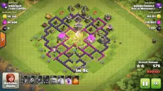Clash Of Clans | GoWip Attack Strategy For TH8