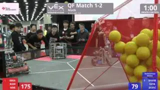 VEX Worlds 2016 - VRC HS Math - QF 1-2 (986A 8229 169E) 203 vs 201 (9181B 127A 2131C)
