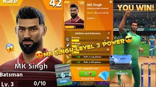 I UPGRADE MK SINGH LEVEL 3😍-42 OP LONDON STADIUM GAMEPLAY BY MK SINGH CRICKET LEAGUE #cricketleague