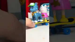 Rocky & Piggy&rsquo;s Skating Surprise! 🛹😲 #toys #kidsvideo #kids #pawpatrol #baby #chase