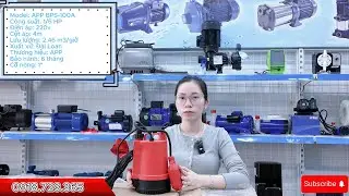 M&aacute;y bơm ch&igrave;m nước thải c&oacute; phao APP BPS-100A 1/6Hp 220V 1pha