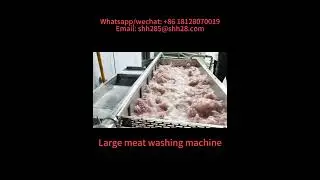 Large meat washing machine spare ribs cleaning machine meat processing equipment