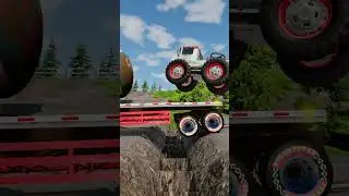 BeamNG.drive Truck vs Crack in the Road E442