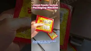 Fennel Powder Sachets Packing Machine #powderpackingmachine #fillingmachine #fennel #shorts #short
