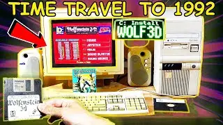I Went Back to 1992 to Install Wolfenstein 3D – The Ultimate Retro PC Experience!