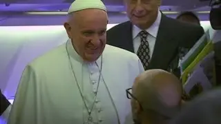 See inside Pope Francis's private jet