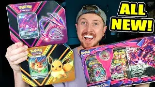 BUYING ALL THE NEW POKEMON CARDS AT WALMART! Opening Eternatus VMAX Collection Box & V Powers Tins